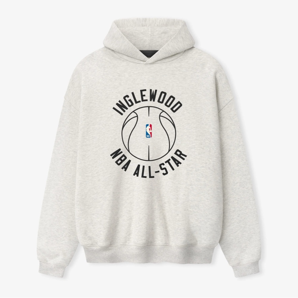 Inglewood X All Star Weekend '26 90s Hoodie fear of god large Essentials NBA